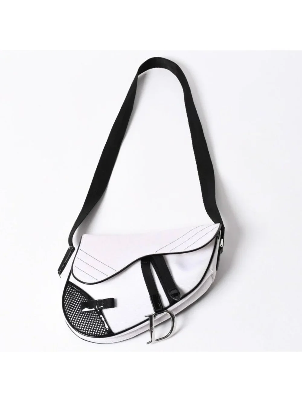 Dior Saddle Bag Nylon Canvas Galliano